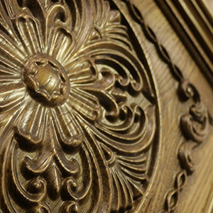 Отделка массивом дуба