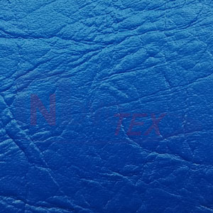 Отделка двери винилискожей: Синий цвет