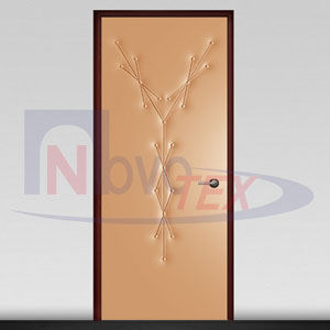 Вариант рисунка №1 отделки двери винилискожей