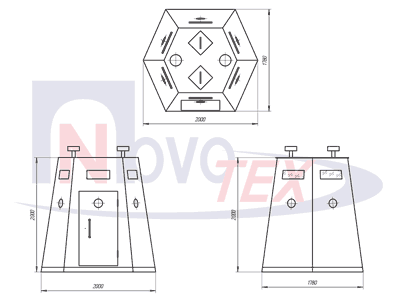 Чертеж бронеколпака общий вид