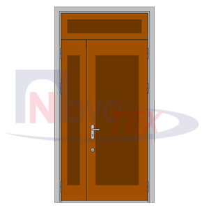 ДМУ-2 с фрамугой и панелями МДФ