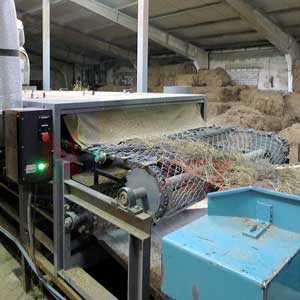 Выходная часть сушильной машины