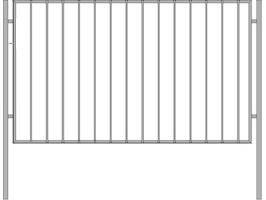 Сварная заборная секция