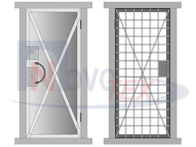 Глухая ДТ-1 и решётчатая дверь ДР-1 согласно приказу МВД №288