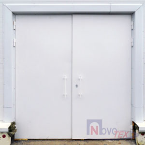 ВМР, ворота металлические утеплённые распашные