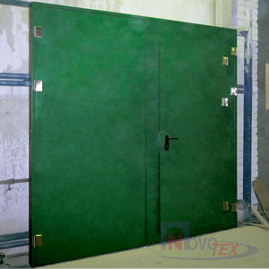 ВПР, ворота противопожарные распашные с калиткой