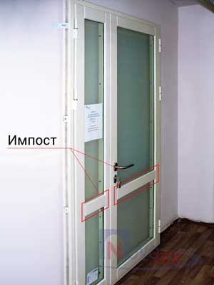 Дверь с импостом